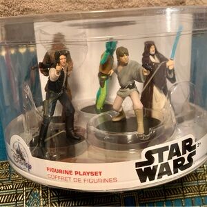 Disney Star Wars Figurine Set with Blue and Brown Accents